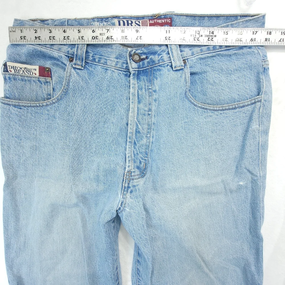Vintage 90s Droors Clothing Button Fly Denim Pants Baggy DC USA 38x32